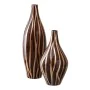 Vase Zebra Ceramic Golden Brown 23 x 23 x 43 cm by BigBuy Home, Vases - Ref: S8801285, Price: 43,68 €, Discount: %