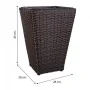 Cache-pot Alexandra House Living Marron Fer Rotin Plastique 28 x 40 x 28 cm de Alexandra House Living, Cache-pots - Réf : D16...