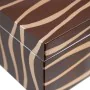 Caja Decorativa 35 x 20 x 15 cm Cebra DMF (2 Unidades) de BigBuy Home, Cajas - Ref: S8801288, Precio: 57,40 €, Descuento: %