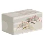 Decorative box PVC Canvas Paper DMF Flowers 30 x 18 x 15 cm (2 Pieces) by BigBuy Home, Boxes - Ref: S8801296, Price: 23,43 €,...