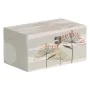 Boîte Décorative PVC Toile Papier DMF Fleurs 30 x 18 x 15 cm (2 Pièces) de BigBuy Home, Boîtes - Réf : S8801296, Prix : 23,43...