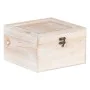 Caja Decorativa Hojas Ratán 20 x 20 x 12 cm DMF (2 Unidades) de BigBuy Home, Cajas - Ref: S8801303, Precio: 20,23 €, Descuent...