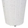 Vaso Alexandra House Living Bianco Ferro Rattan Plastica 28 x 40 x 28 cm di Alexandra House Living, Cachepot - Rif: D1631038,...