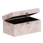 Caja Decorativa Rosa PVC Lona Papel DMF 30 x 18 x 15 cm (2 Piezas) de BigBuy Home, Cajas - Ref: S8801320, Precio: 22,49 €, De...