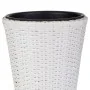 Planter Alexandra House Living White Iron Rattan Plastic 28 x 40 x 28 cm by Alexandra House Living, Cachepots - Ref: D1631038...