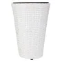 Plantador Alexandra House Living Branco Ferro Rotim Plástico 28 x 40 x 28 cm de Alexandra House Living, Vasos - Ref: D1631038...