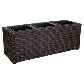 Planter Alexandra House Living Brown Iron Rattan Plastic 18 x 18 x 48 cm by Alexandra House Living, Cachepots - Ref: D1631039...