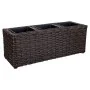 Blumentopf Alexandra House Living Braun Eisen Rattan Kunststoff 18 x 18 x 48 cm von Alexandra House Living, Übertöpfe - Ref: ...