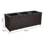 Blumentopf Alexandra House Living Braun Eisen Rattan Kunststoff 18 x 18 x 48 cm von Alexandra House Living, Übertöpfe - Ref: ...