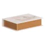 Caja Decorativa Flores Lona 24 x 18 x 6 cm DMF (2 Piezas) de BigBuy Home, Cajas - Ref: S8801338, Precio: 13,35 €, Descuento: %