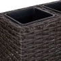 Planter Alexandra House Living Brown Iron Rattan Plastic 18 x 18 x 48 cm by Alexandra House Living, Cachepots - Ref: D1631039...