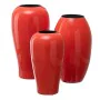 Vase 21,5 x 21,5 x 36 cm Ceramic Orange by BigBuy Home, Vases - Ref: S8801342, Price: 22,95 €, Discount: %