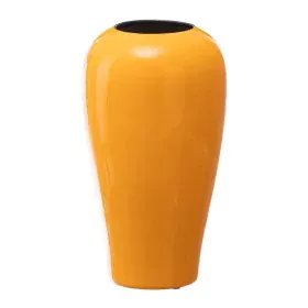 Vase Céramique 18 x 18 x 32 cm Jaune de BigBuy Home, Vases - Réf : S8801343, Prix : 32,59 €, Remise : %