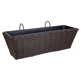 Vaso per ringhiera Alexandra House Living Marrone Ferro Rattan Plastica 20 x 19 x 61 cm di Alexandra House Living, Cachepot -...