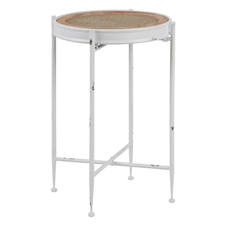 Mesa de apoio 40 x 40 x 62 cm Metal Branco de BigBuy Home, Jogos de móveis - Ref: S8801355, Preço: 69,48 €, Desconto: %