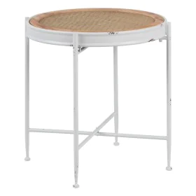 Mesa de apoio 50 x 50 x 53,5 cm Metal Branco de BigBuy Home, Jogos de móveis - Ref: S8801356, Preço: 81,08 €, Desconto: %