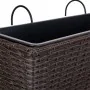 Vaso per ringhiera Alexandra House Living Marrone Ferro Rattan Plastica 20 x 19 x 61 cm di Alexandra House Living, Cachepot -...