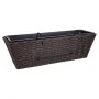 Maceta para Barandilla Alexandra House Living Marrón Hierro Ratán Plástico 20 x 19 x 61 cm de Alexandra House Living, Maceter...