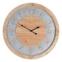 Wall Clock Natural Fir wood 60 x 4,5 x 60 cm by BigBuy Home, Wall Clocks - Ref: S8801372, Price: 67,77 €, Discount: %