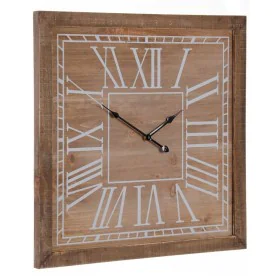 Wall Clock Natural Fir wood 60 x 5 x 60 cm by BigBuy Home, Wall Clocks - Ref: S8801374, Price: 67,30 €, Discount: %