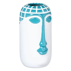 Vase 14,5 x 13 x 24,5 cm Ceramic Blue White by BigBuy Home, Vases - Ref: S8801396, Price: 26,45 €, Discount: %