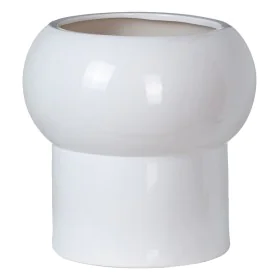 Planter Ceramic 30 x 30 x 30 cm White by BigBuy Garden, Cachepots - Ref: S8801401, Price: 38,87 €, Discount: %