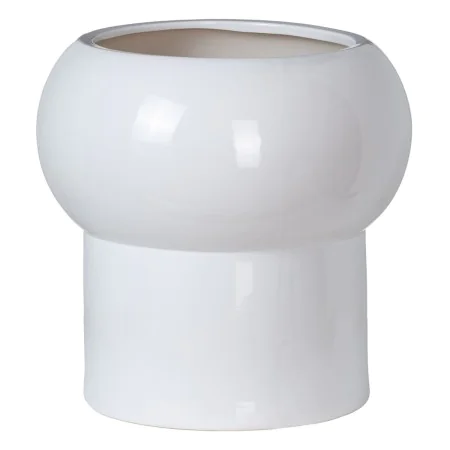 Cache-pot Céramique 30 x 30 x 30 cm Blanc de BigBuy Garden, Cache-pots - Réf : S8801401, Prix : 39,18 €, Remise : %