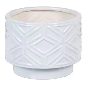 Planter 21,5 x 21,5 x 16,5 cm Ceramic White by BigBuy Garden, Cachepots - Ref: S8801407, Price: 24,85 €, Discount: %