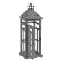 Lanterne 28 x 28 x 75 cm Bougeoir Gris Bois d'épicéa (2 Unités) de BigBuy Home, Bougeoirs et chandeliers - Réf : S8801408, Pr...