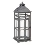 Lanterne 28 x 28 x 75 cm Bougeoir Gris Bois d'épicéa (2 Unités) de BigBuy Home, Bougeoirs et chandeliers - Réf : S8801408, Pr...