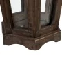 Lanterna 32 x 28 x 60 cm Portacandele Marrone Argento Legno di abete (2 Unità) di BigBuy Home, Candelieri e portacandele - Ri...