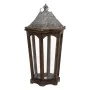 Lanterna 32 x 28 x 60 cm Castiçais Castanho Prata Madeira de abeto (2 Unidades) de BigBuy Home, Candelabros e suportes para v...