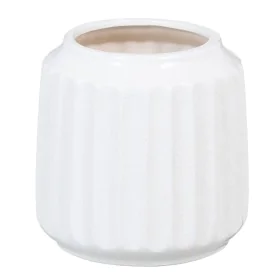 Jarrón Cerámica 16 x 16 x 16 cm Blanco de BigBuy Home, Jarrones - Ref: S8801435, Precio: 14,51 €, Descuento: %