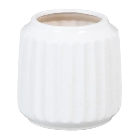 Vase Ceramic 16 x 16 x 16 cm White by BigBuy Home, Vases - Ref: S8801435, Price: 13,93 €, Discount: %