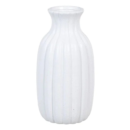 Vase 16,5 x 16,5 x 32 cm aus Keramik Weiß von BigBuy Home, Vasen - Ref: S8801437, Preis: 25,88 €, Rabatt: %