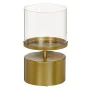 Portavelas 15,5 x 15,5 x 25 cm Cristal Dorado Metal de BigBuy Home, Candelabros y portavelas - Ref: S8801553, Precio: 26,37 €...