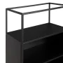 Shelves BRICK 55 x 30 x 132 cm Crystal Black Metal by BigBuy Home, Standing Shelf Units - Ref: S8801557, Price: 291,71 €, Dis...