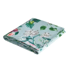 Nappe Turquoise Polyester 100 % coton 140 x 200 cm de BigBuy Home, Nappes - Réf : S8801559, Prix : 32,77 €, Remise : %