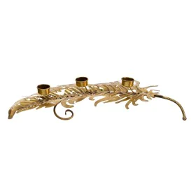 Bougeoir 60,5 x 28,5 x 11 cm Doré Métal de BigBuy Home, Bougeoirs et chandeliers - Réf : S8801641, Prix : 31,45 €, Remise : %