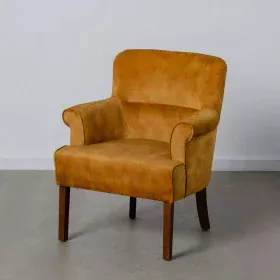 Armchair 77 x 64 x 88 cm Synthetic Fabric Wood Ocre by BigBuy Home, Chairs - Ref: S8801656, Price: 300,98 €, Discount: %