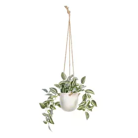 Planta Decorativa 24 x 35 x 25 cm Branco Verde PVC de BigBuy Home, Plantas - Ref: S8801666, Preço: 23,50 €, Desconto: %