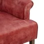 Poltrona 77 x 64 x 88 cm Tecido Sintético Madeira Vermelho Escuro de BigBuy Home, Cadeiras - Ref: S8801677, Preço: 300,98 €, ...