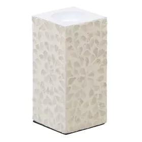 Portavelas Beige Nácar Madera MDF 10,5 x 10,5 x 21 cm de BigBuy Home, Candelabros y portavelas - Ref: S8801708, Precio: 13,99...