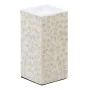 Castiçais Bege Madrepérola Madeira MDF 10,5 x 10,5 x 21 cm de BigBuy Home, Candelabros e suportes para velas - Ref: S8801708,...