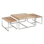 Table Basse 70 x 70 x 41 cm Métal Bois 3 Unités de BigBuy Home, Tables - Réf : S8801717, Prix : 532,48 €, Remise : %