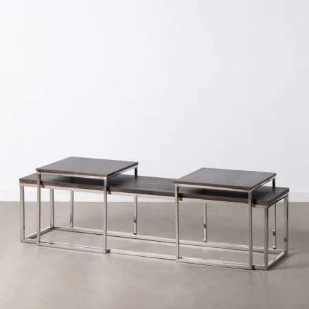 Centre Table 152 x 38,5 x 38,5 cm Metal Wood 3 Units by BigBuy Home, Tables - Ref: S8801718, Price: 529,40 €, Discount: %