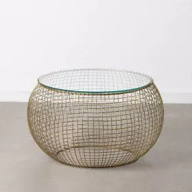 Mesa de Centro 74 x 74 x 44 cm Cristal Hierro de BigBuy Home, Mesas - Ref: S8801736, Precio: 286,30 €, Descuento: %