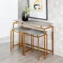 Hall 109 x 38,1 x 78,7 cm Golden Metal Silver (3 Units) by BigBuy Home, Tables - Ref: S8801741, Price: 399,74 €, Discount: %