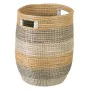 Juego de Cestos 38 x 38 x 50 cm Natural Gris Fibra natural (2 Piezas) de BigBuy Home, Cestos de almacenaje - Ref: S8801748, P...