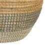 Juego de Cestos 38 x 38 x 50 cm Natural Gris Fibra natural (2 Piezas) de BigBuy Home, Cestos de almacenaje - Ref: S8801748, P...